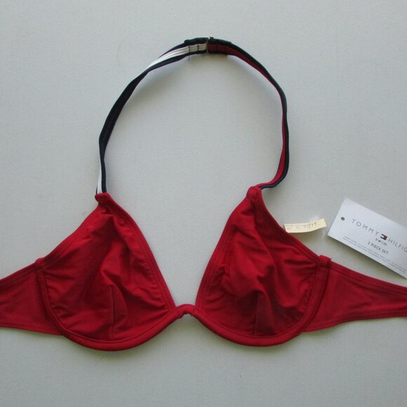 TOMMY HILFIGER Preppy Colour Blocked Bikini - Sz 8 - NEW - Picture 3 of 11